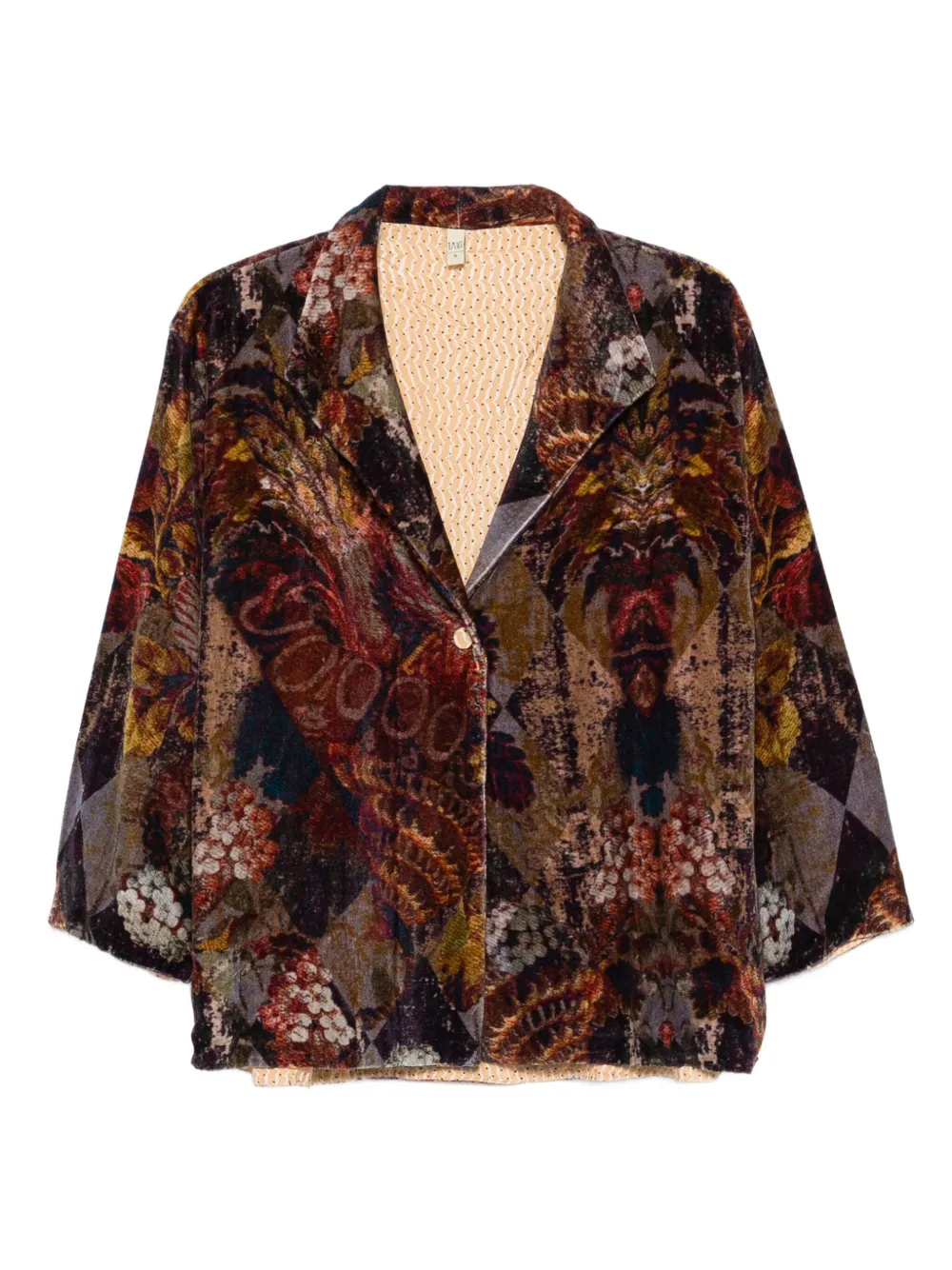 YAVI floral-pattern jacket | Red | Image 1