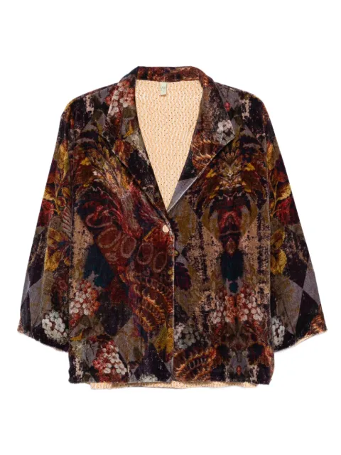 YAVI floral-pattern jacket