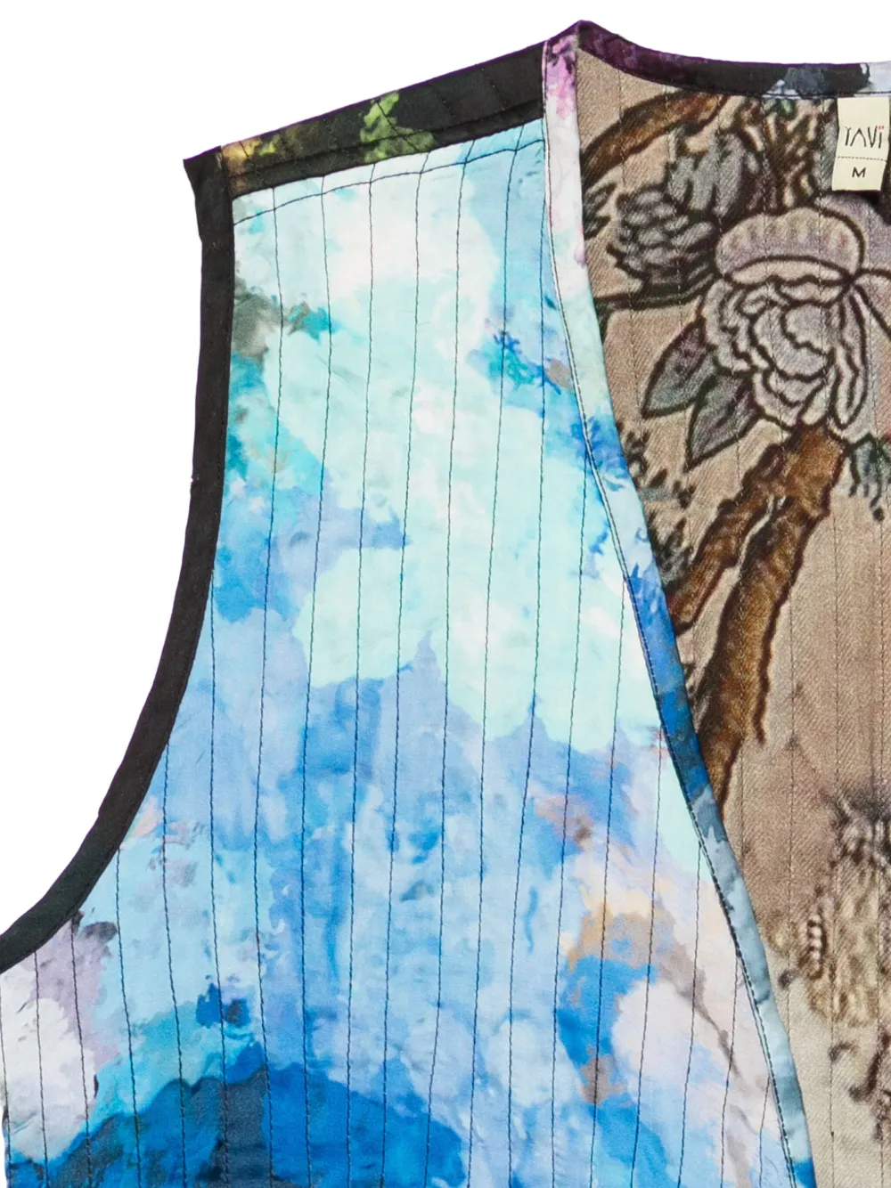  Yavi Abstract-print Waistcoat - Blue 