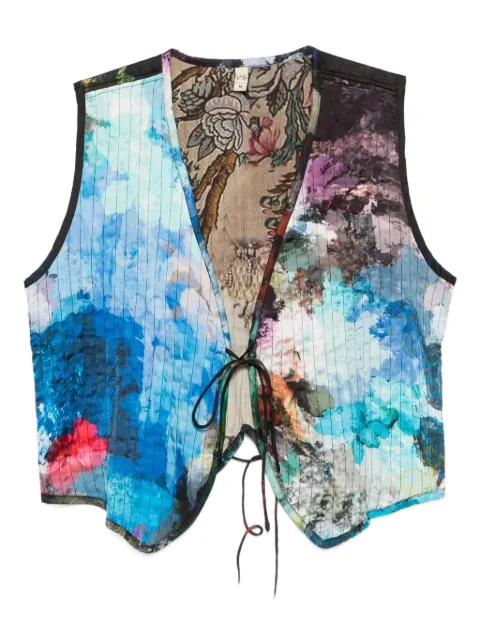 YAVI chaleco con estampado abstracto