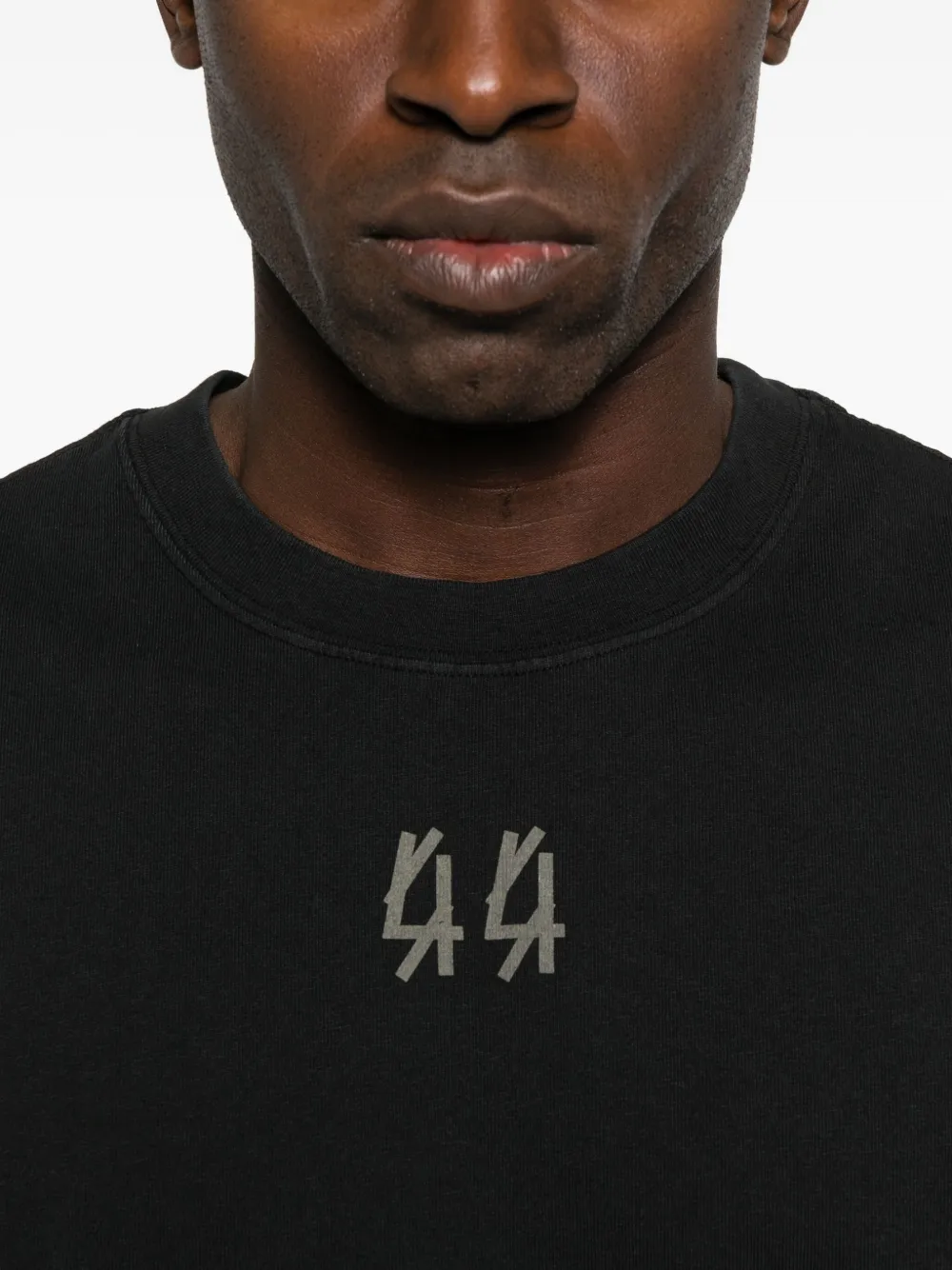 44 Label Group Logo-print Sleeveless Vest In Black