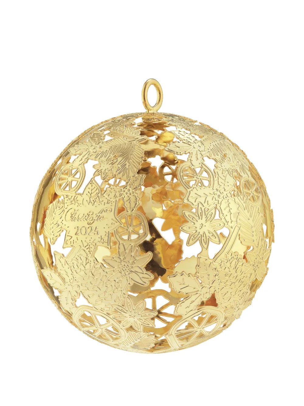 Christofle Bouquet Givré Christmas tree ornament (7.62cm) | Gold | Image 1