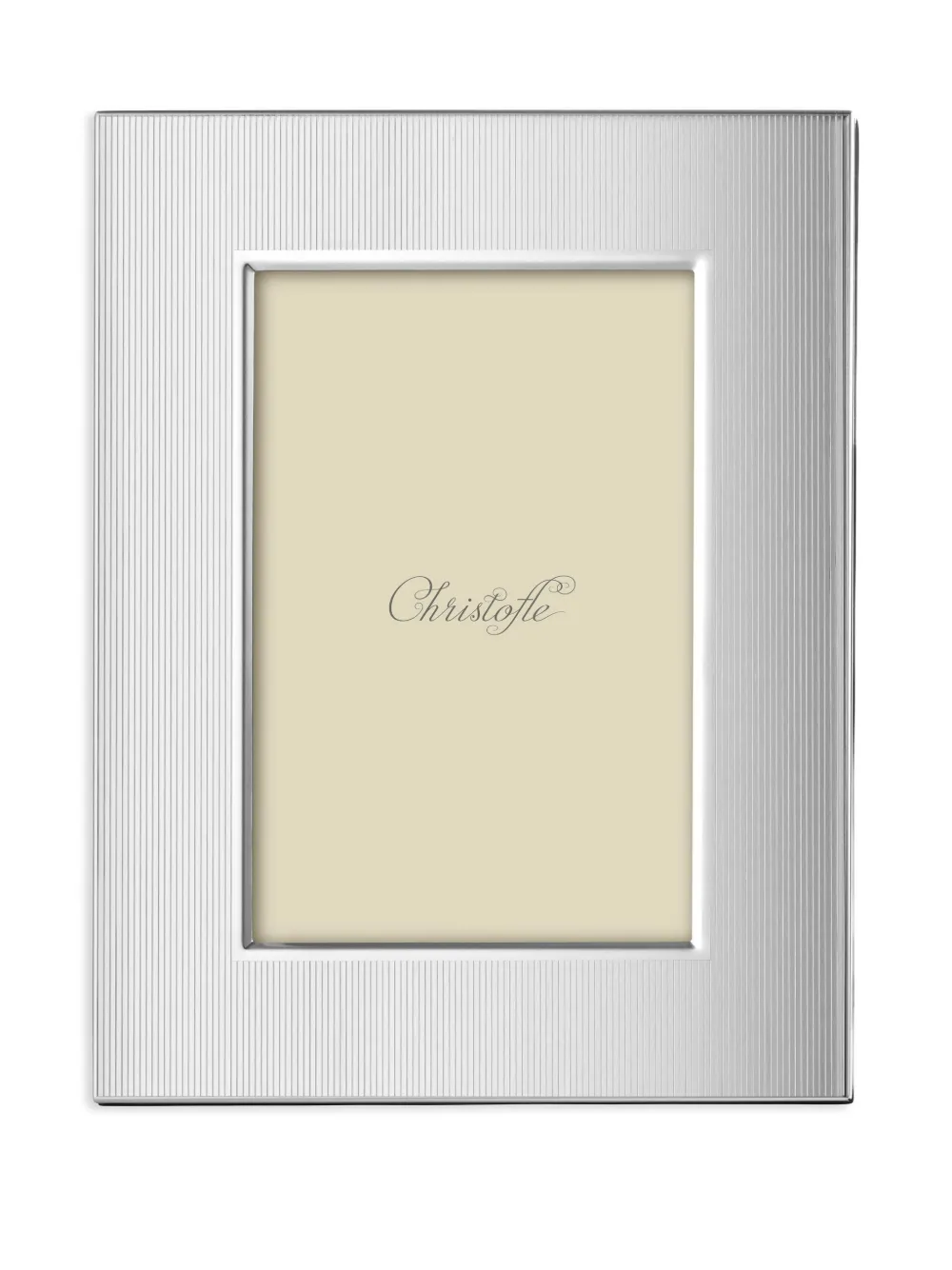 Christofle ribbed stainless steel picture frame | Silver | Image 1