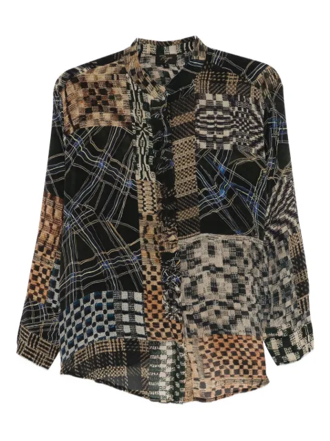 YAVI patchwork shirt 