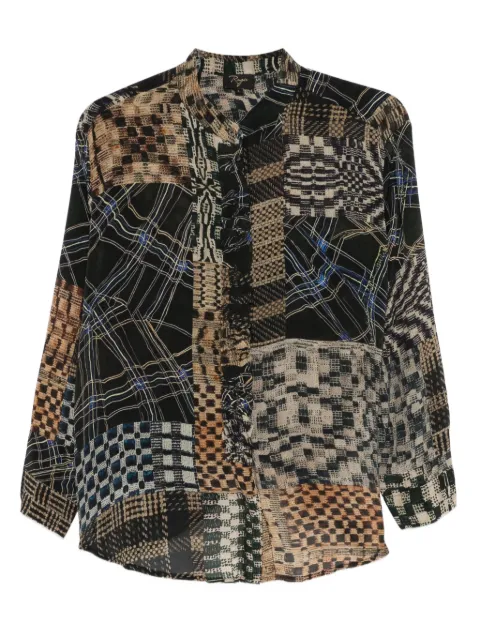YAVI patchwork shirt 
