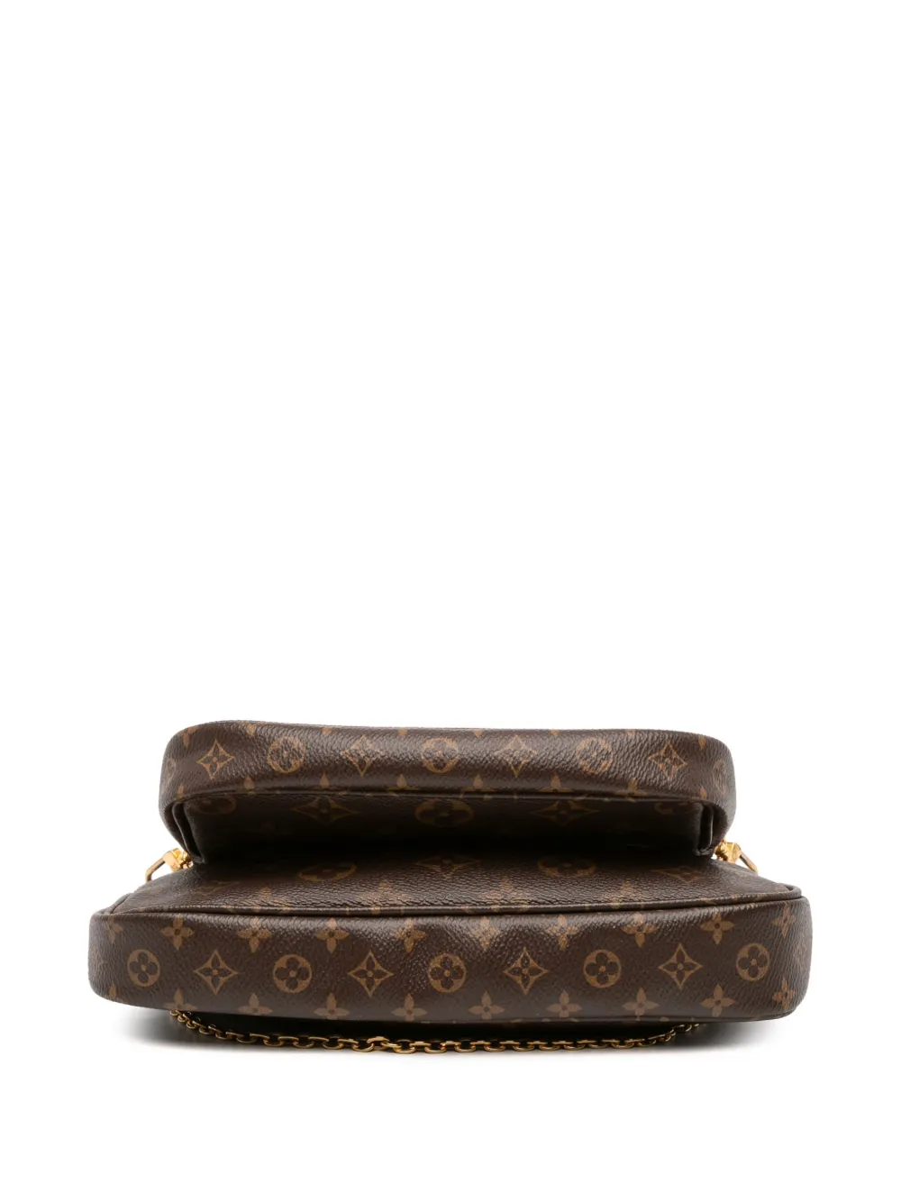 Pre-owned Louis Vuitton 2020 Monogram Multi Pochette Accessoires Satchel In Brown