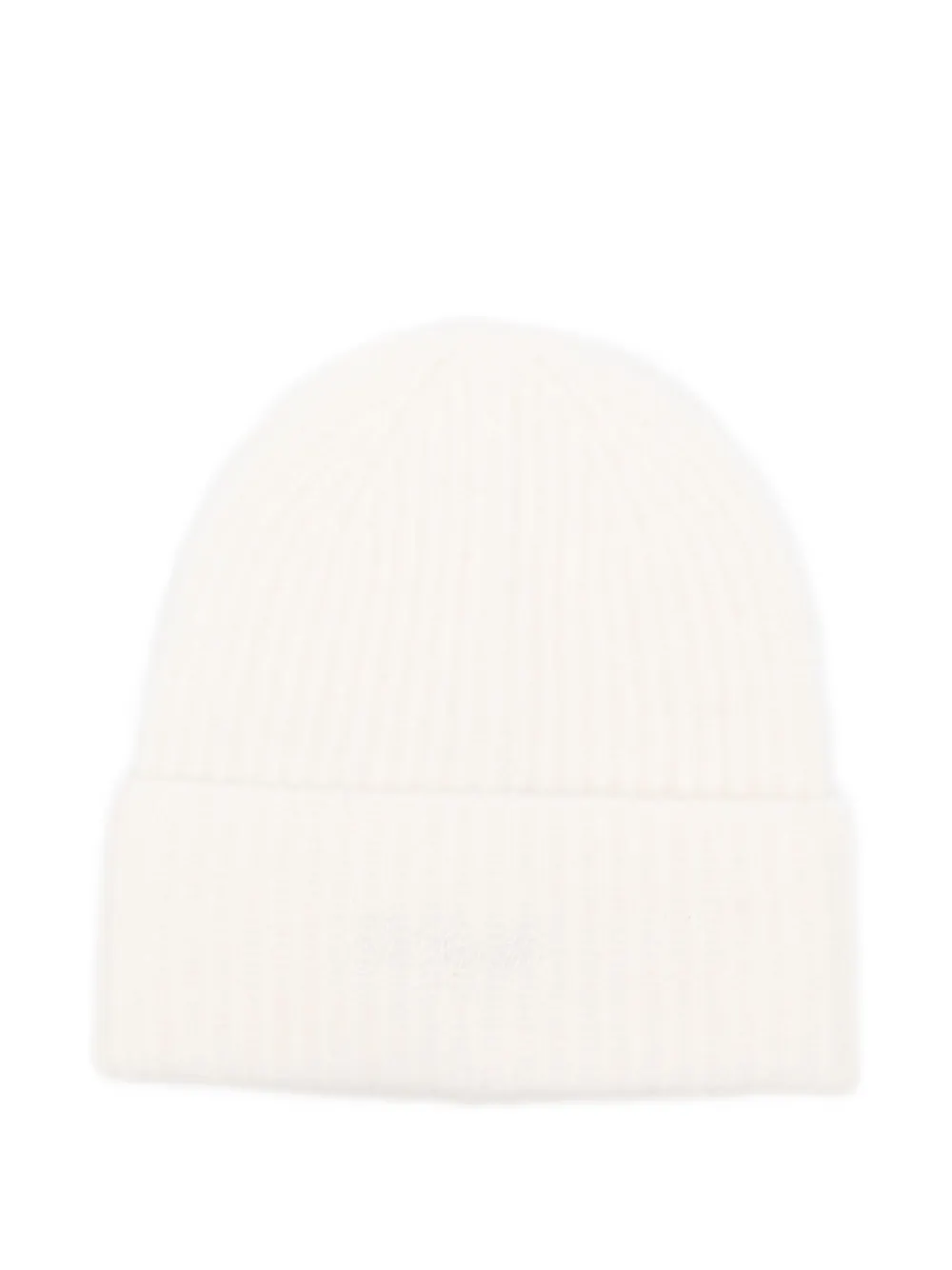 Mc2 Saint Barth Ribbed Alpaca-wool Beanie In White