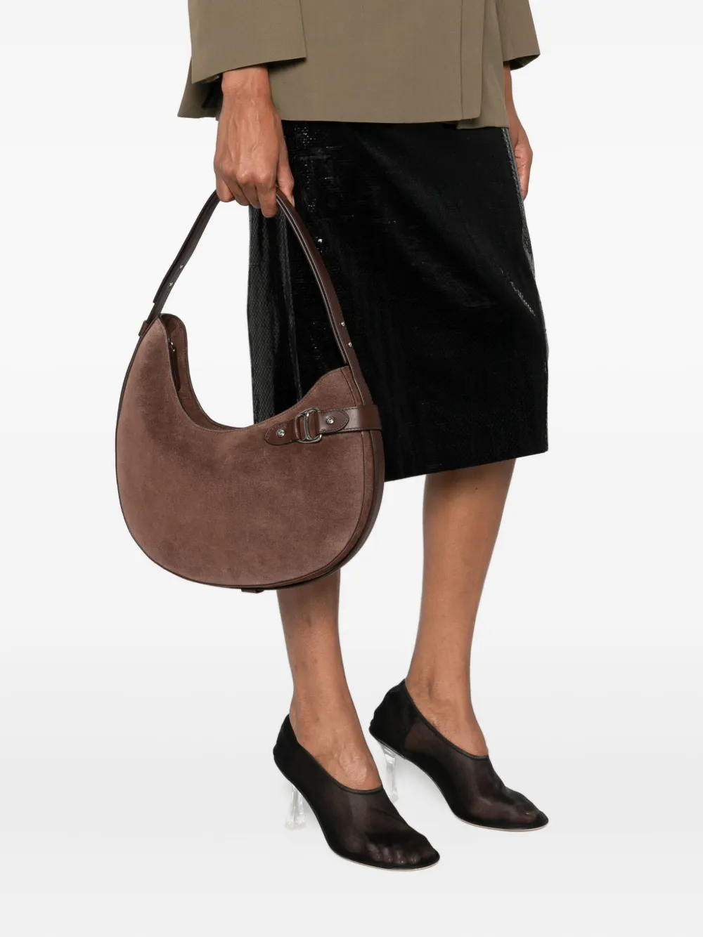 Ralph Lauren Tasha Shoulder Bag In Brown