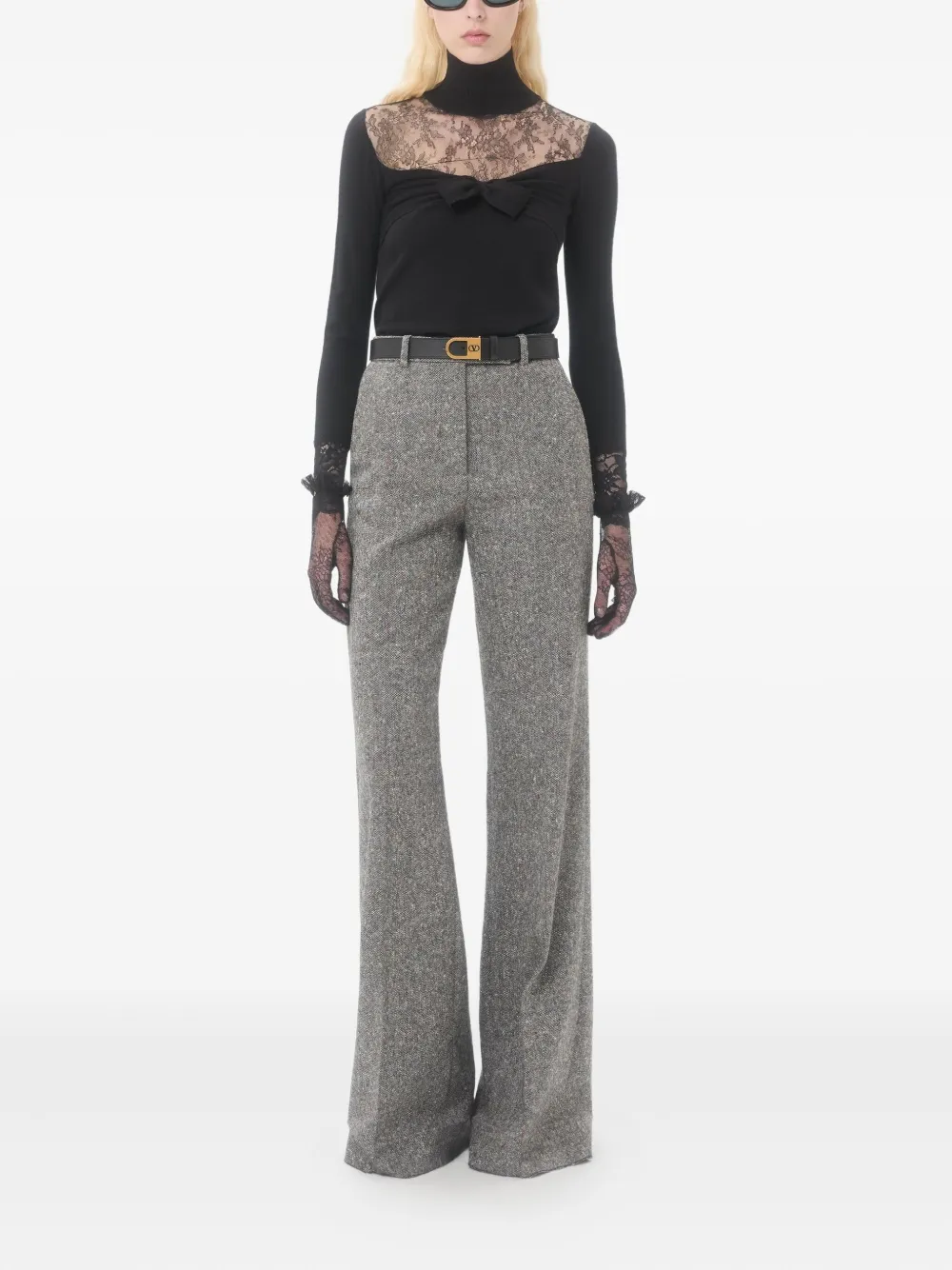 Valentino Garavani lace-panelled top | T-Shirts & Jersey Shirts | Image 2
