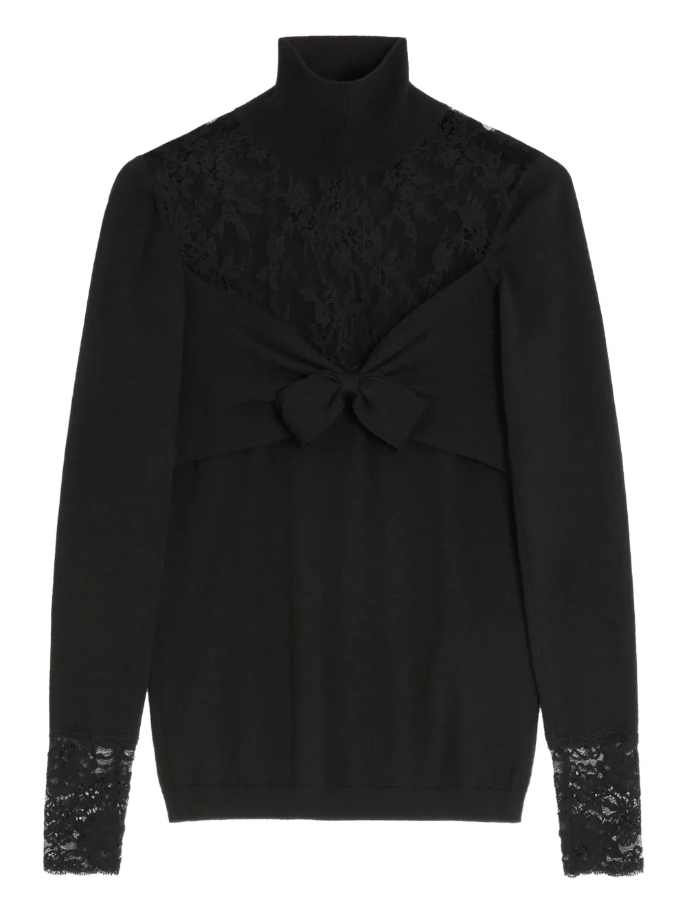 Valentino Garavani レースパネル トップ - ブラック Valentino Garavani レースパネル トップ - ブラック