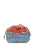 Gucci Pre-Owned 2000-2015 Mini Laminated Nappa Trapuntata Zumi Dome crossbody bag - Blue