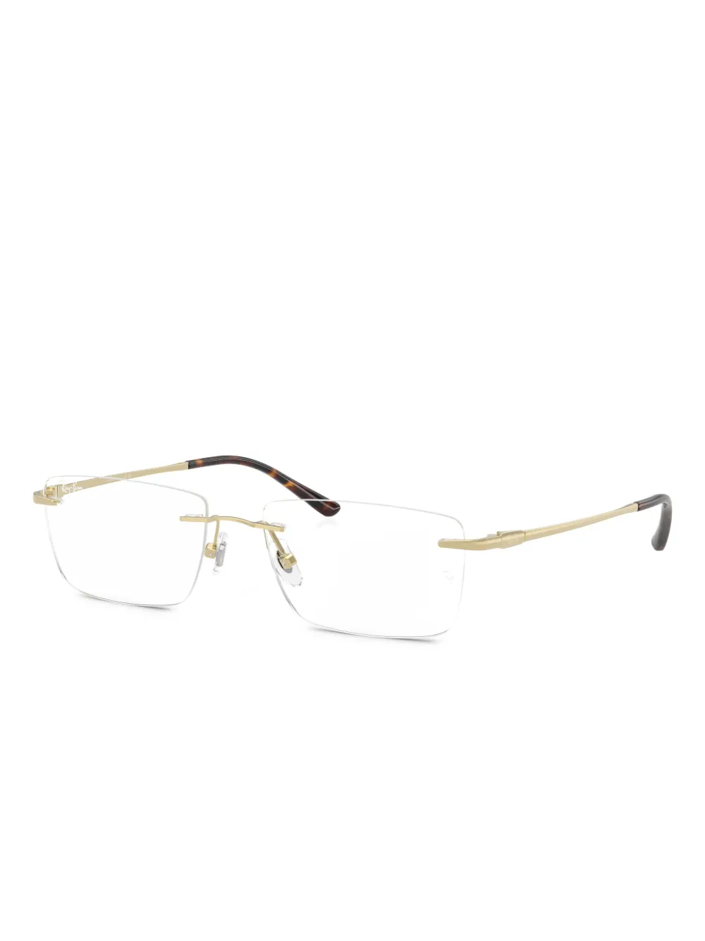 Ray-Ban rimless rectangle-frame glasses | Women | Image 2