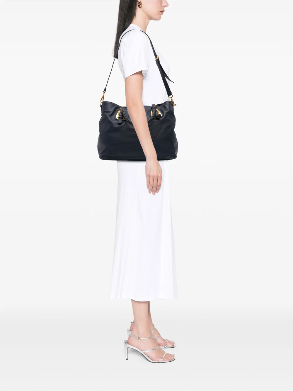 Prada Pre-Owned شنطة عملية 'سوفت' جلد قابلة للعكس بتصميم مغتوح وبحمالة كتف 2013-2025 | كلاسيكيات | Image 2