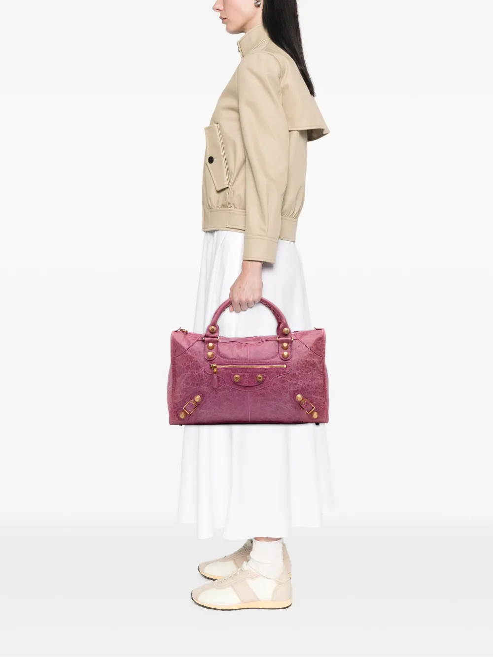 Balenciaga Pre-Owned 2007-2012 Lambskin Motocross Giant 21 Work satchel | Pre-Owned | Image 2