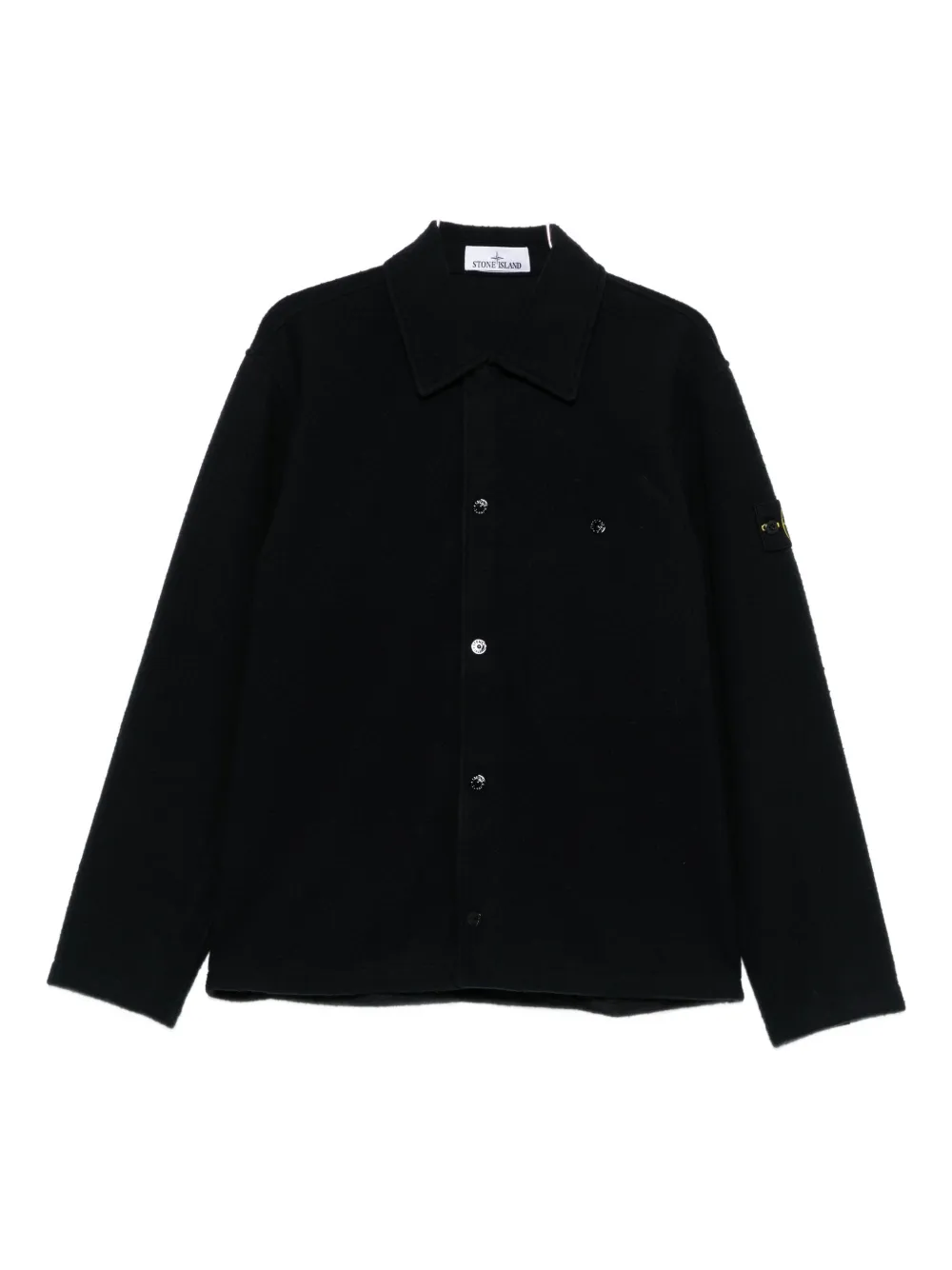 Stone Island virgin wool blend shirt - Blu