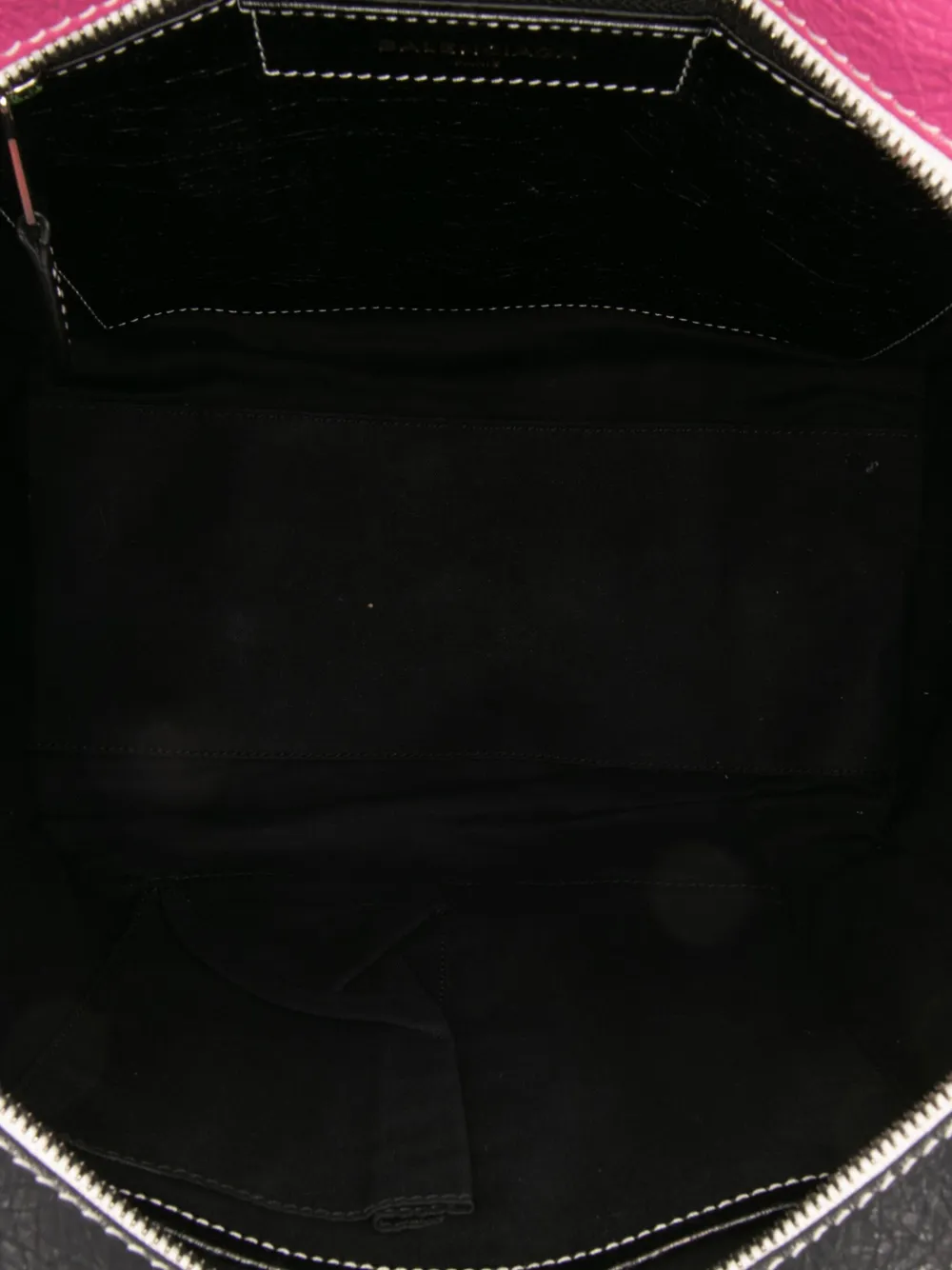 Pre-owned Balenciaga 2018 S Lambskin Bazar Shopper Satchel In Pink