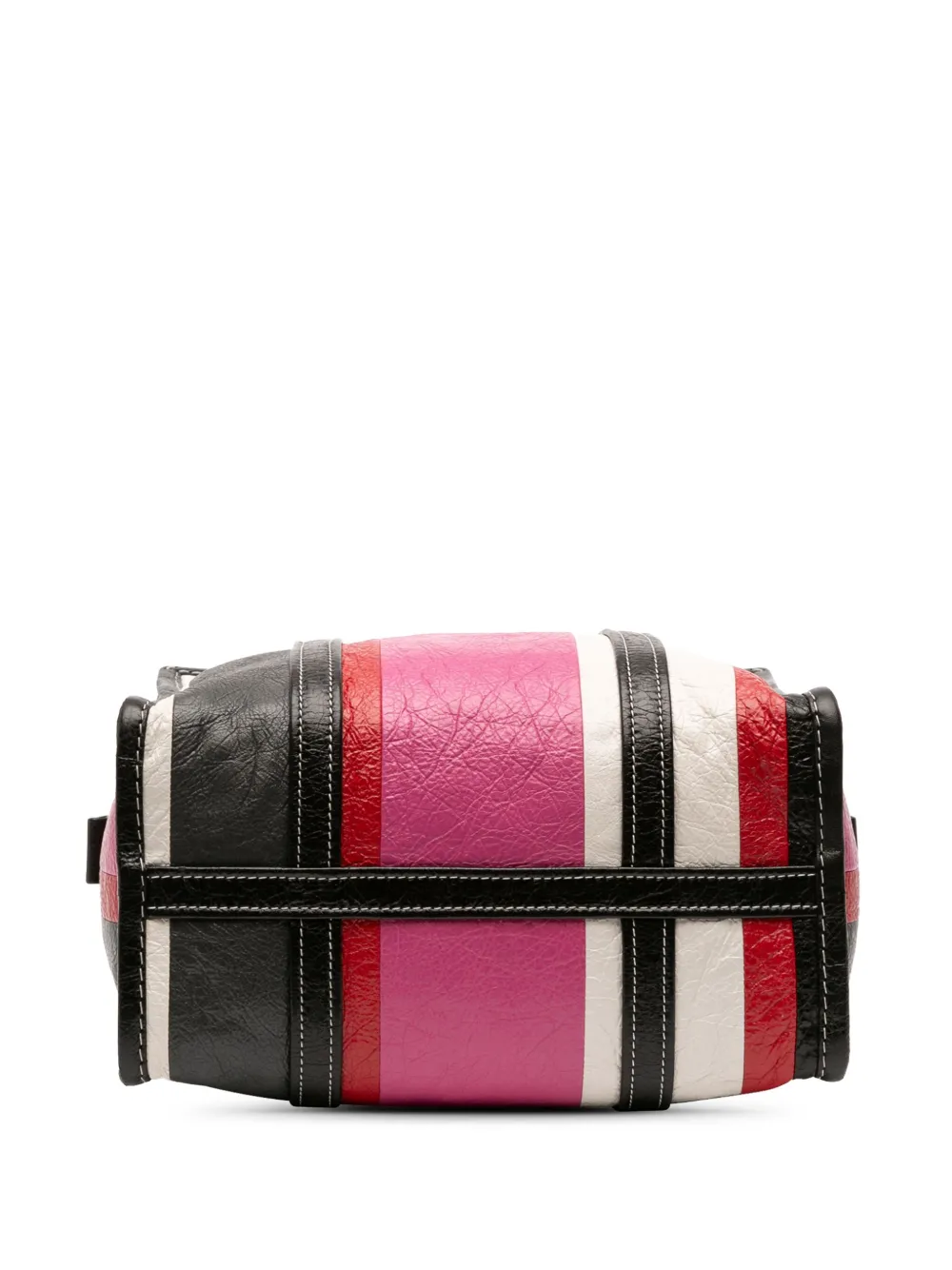 Pre-owned Balenciaga 2018 S Lambskin Bazar Shopper Satchel In Pink