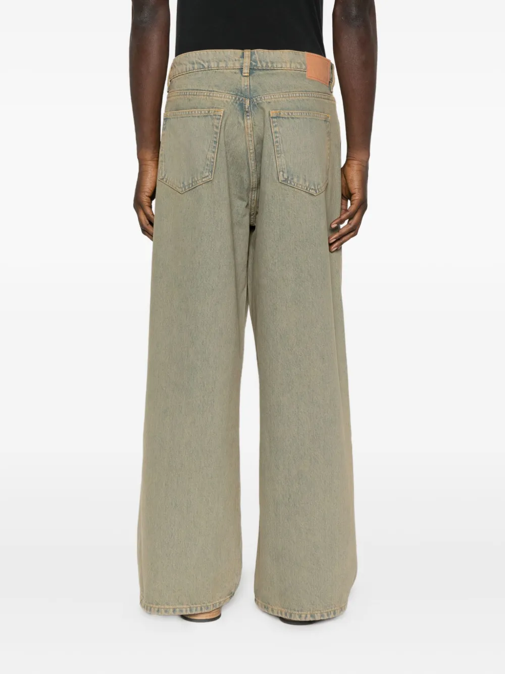 Jeanerica Logo-patch Jeans In Neutral
