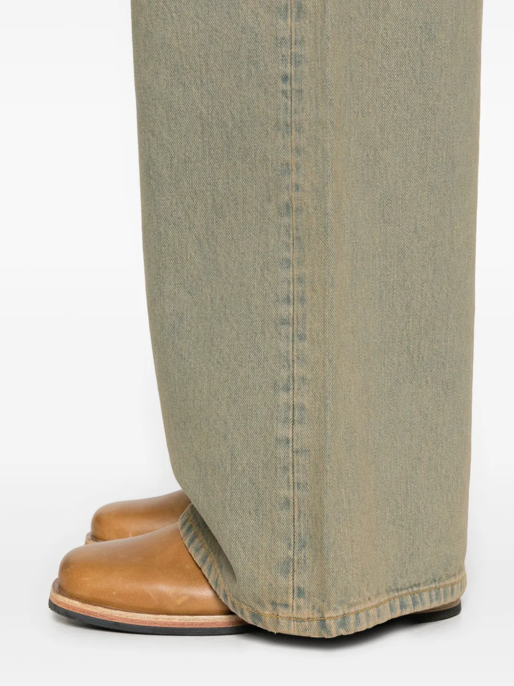 Jeanerica Logo-patch Jeans In Neutral