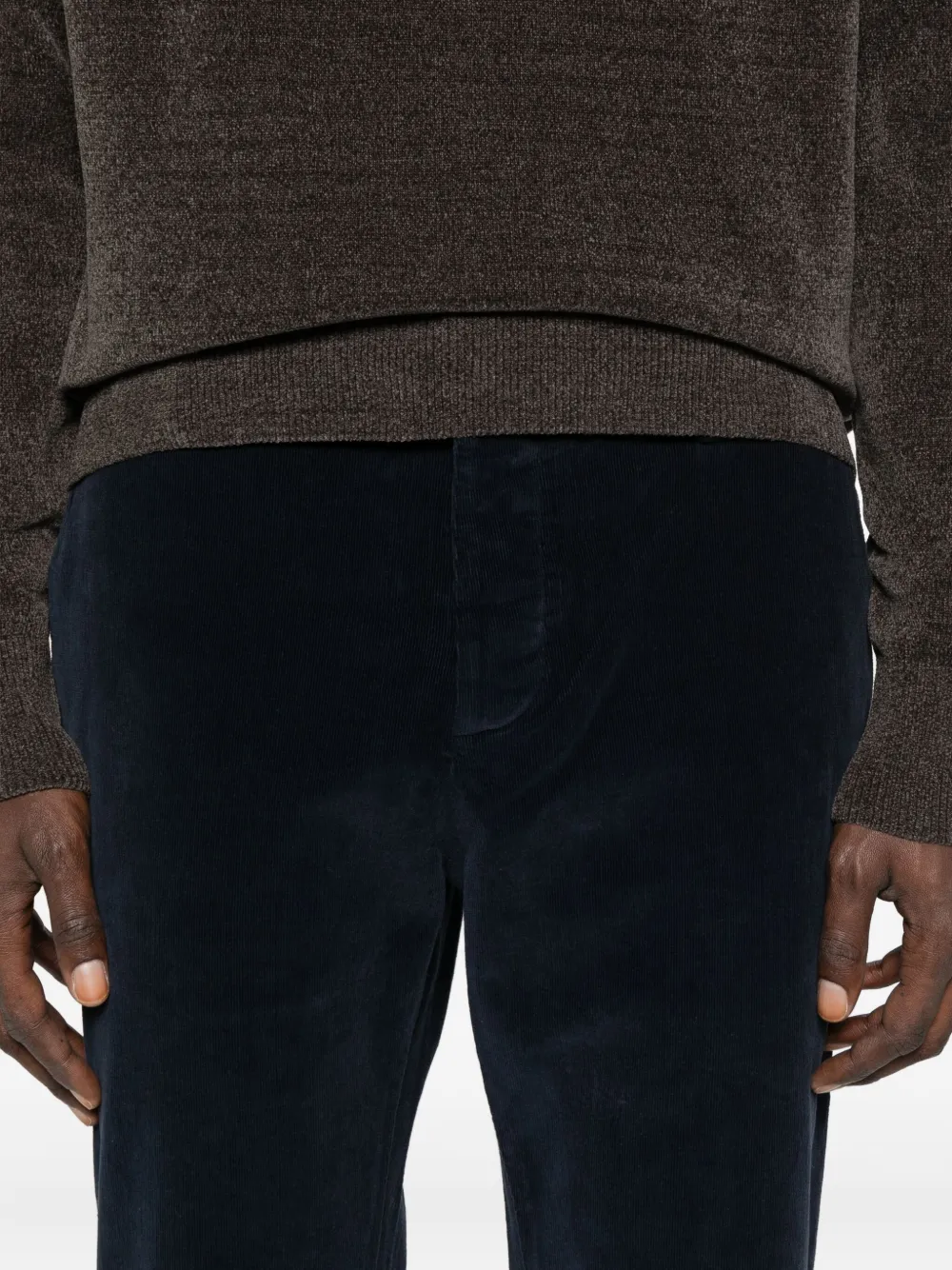 Jacob Cohen Corduroy Trousers In Black