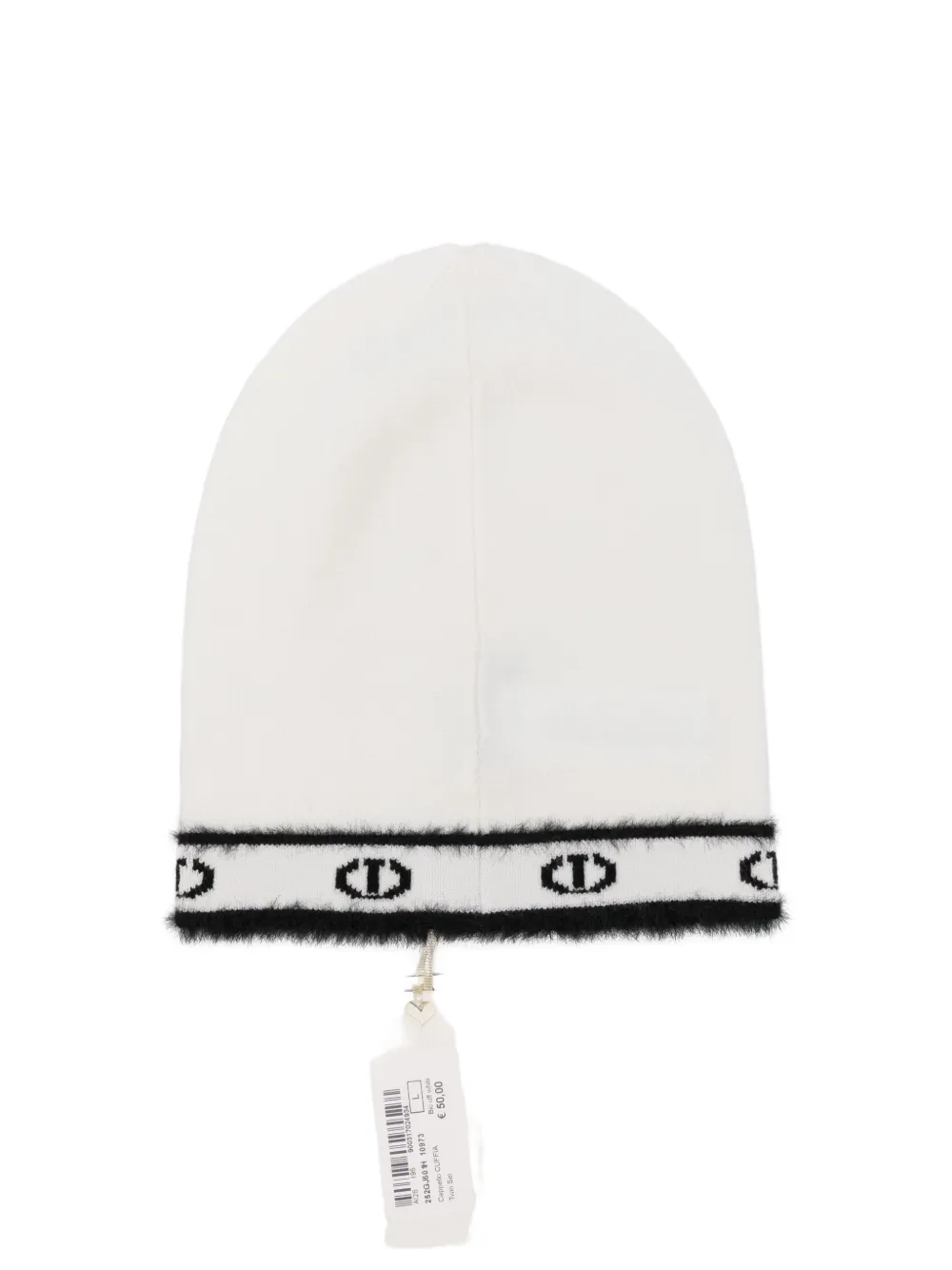 TWINSET Kids logo-trim beanie - Wit