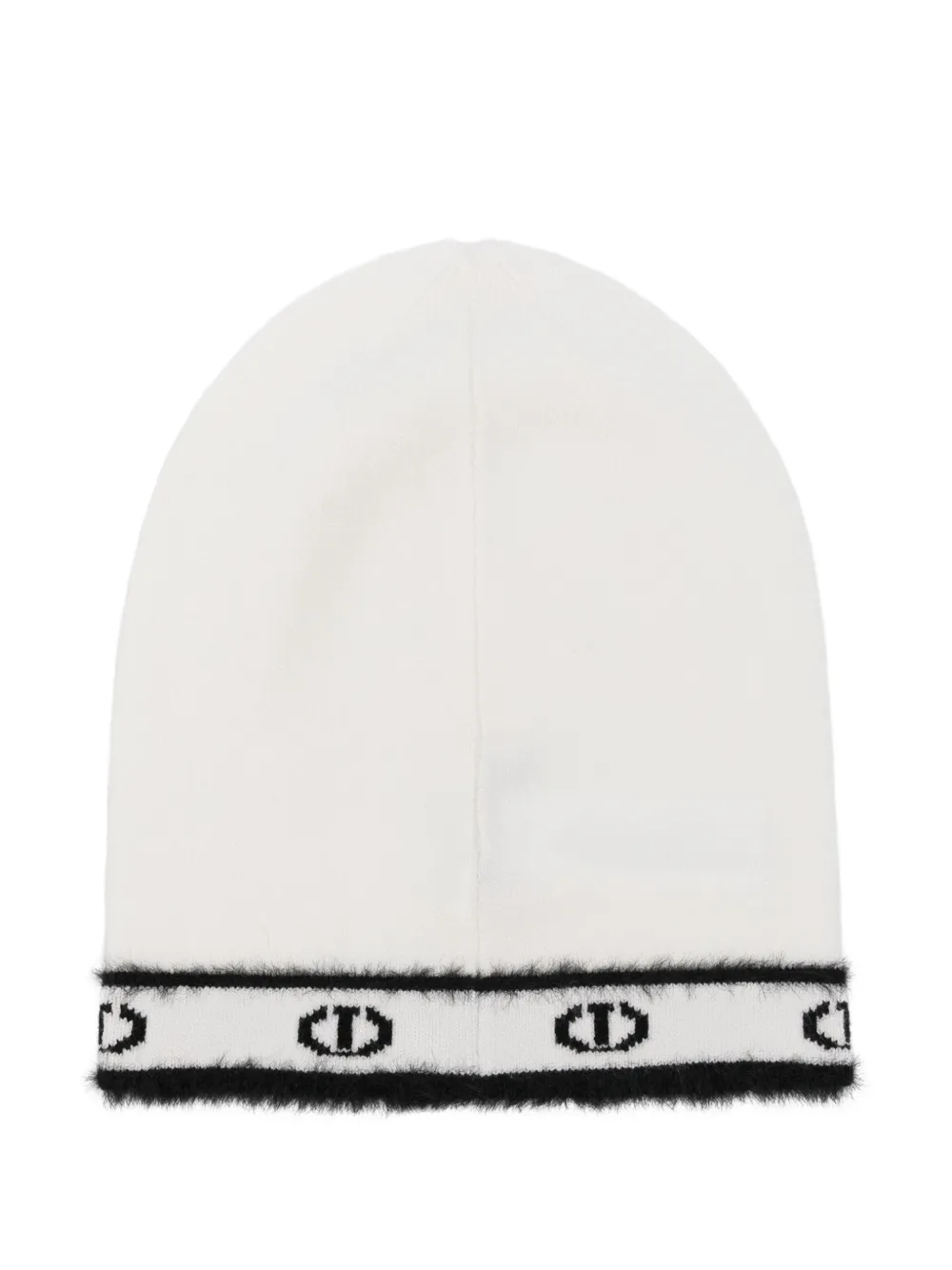 TWINSET Kids Muts met logo afwerking Wit