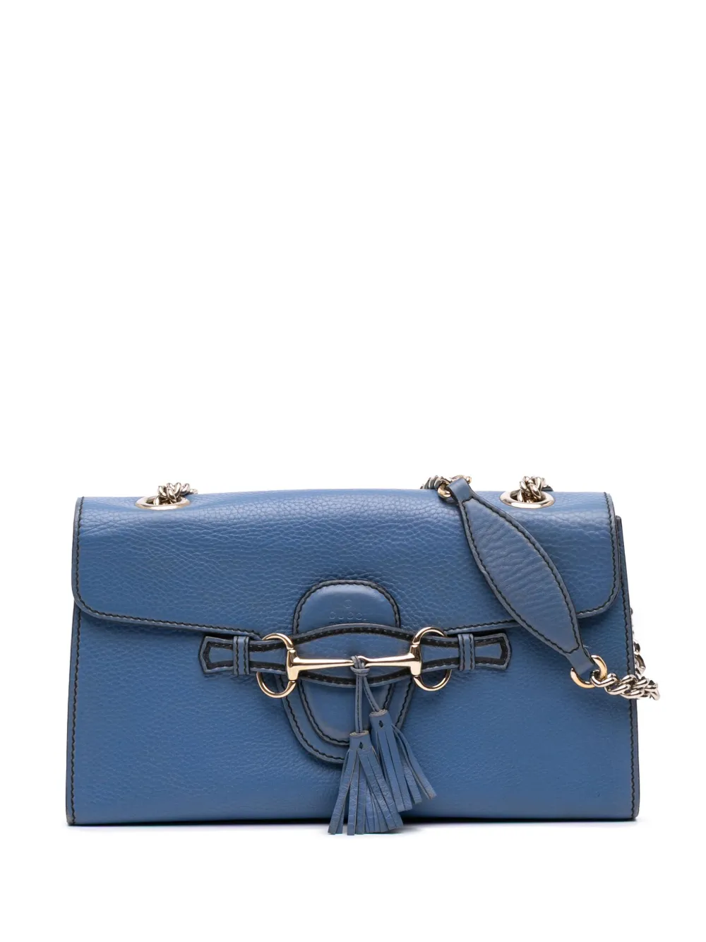 Gucci Pre-Owned 2016-2025 ミディアム レザー エミリー ショルダーバッグ - ブルー Gucci Pre-Owned 2016-2025 ミディアム レザー エミリー ショルダーバッグ - ブルー
