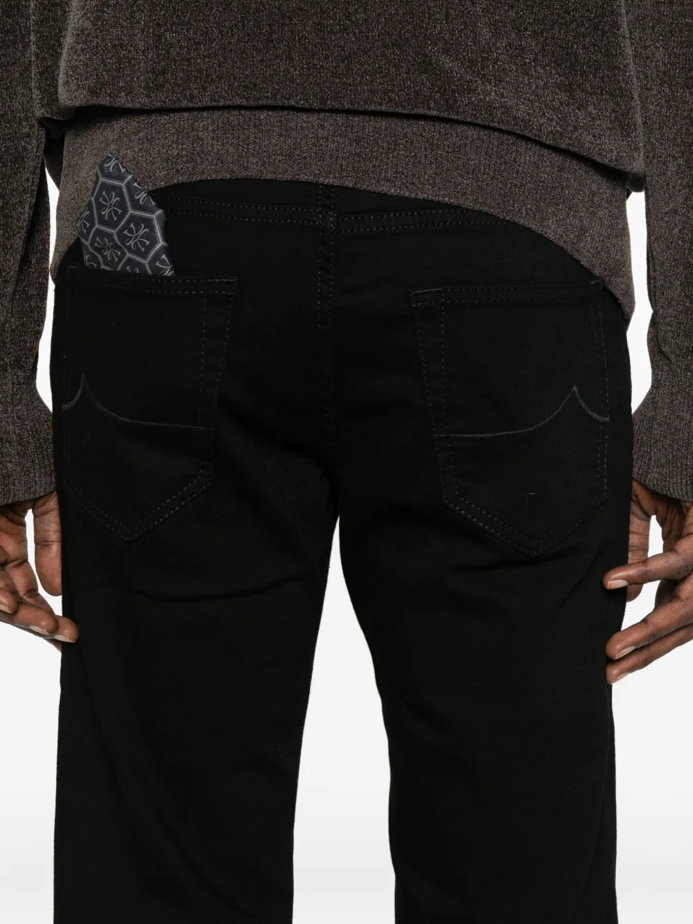 Jacob Cohen Five-pocket Jeans In Black
