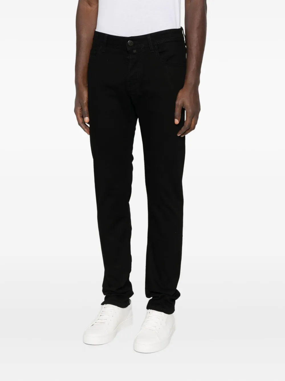 Jacob Cohen Five-pocket Jeans In Black