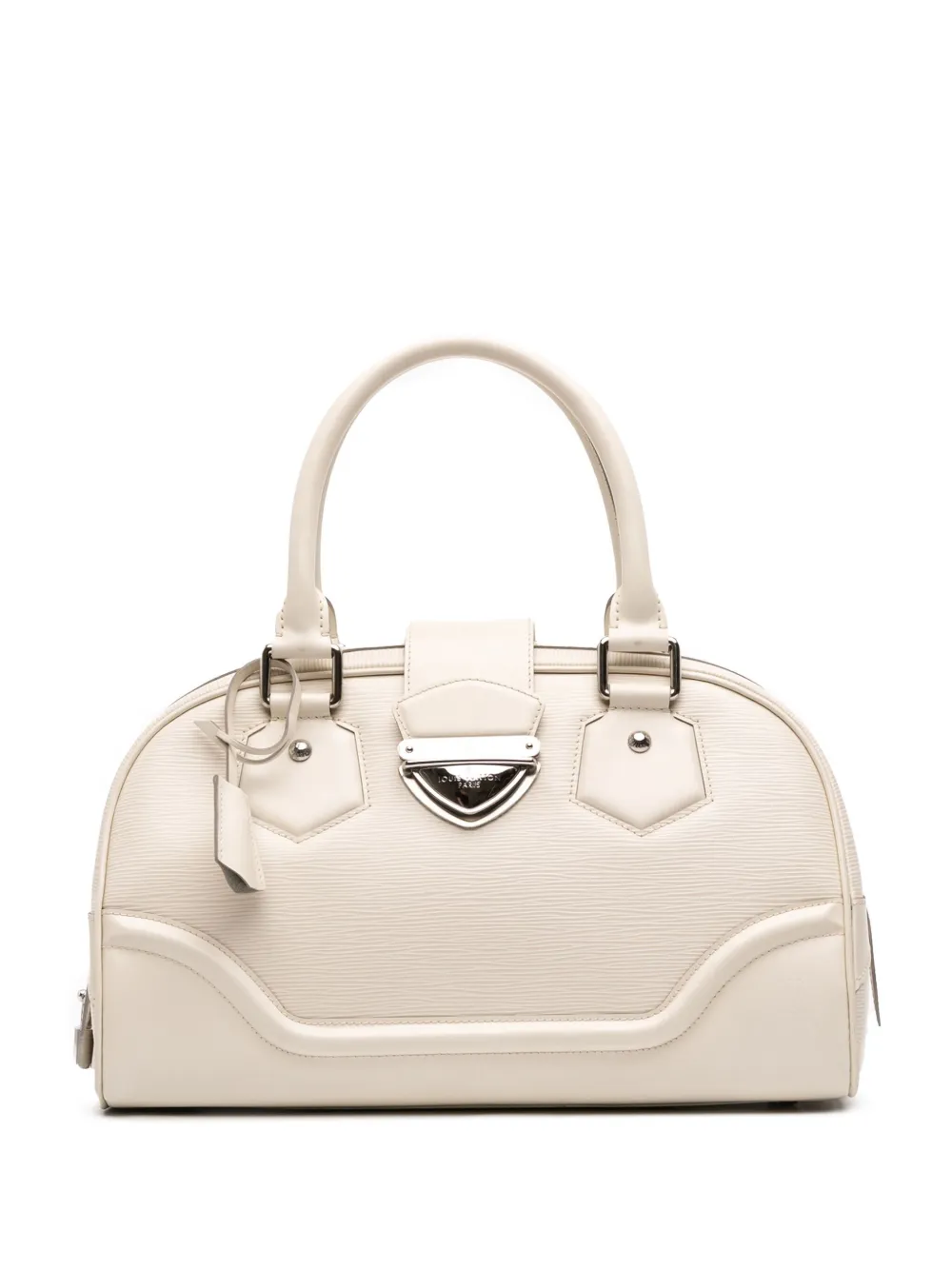 Louis Vuitton Pre-Owned 2007 エピ ボウリング モンテーニュ GM ハンドバッグ - ホワイト Louis Vuitton Pre-Owned 2007 エピ ボウリング モンテーニュ GM ハンドバッグ - ホワイト