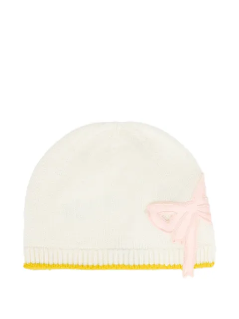 Gensami kids bow-appliqué beanie