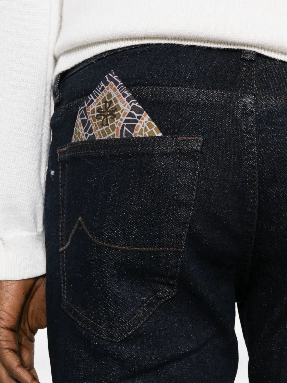 Jacob Cohen Embellished-detail Jeans In Black