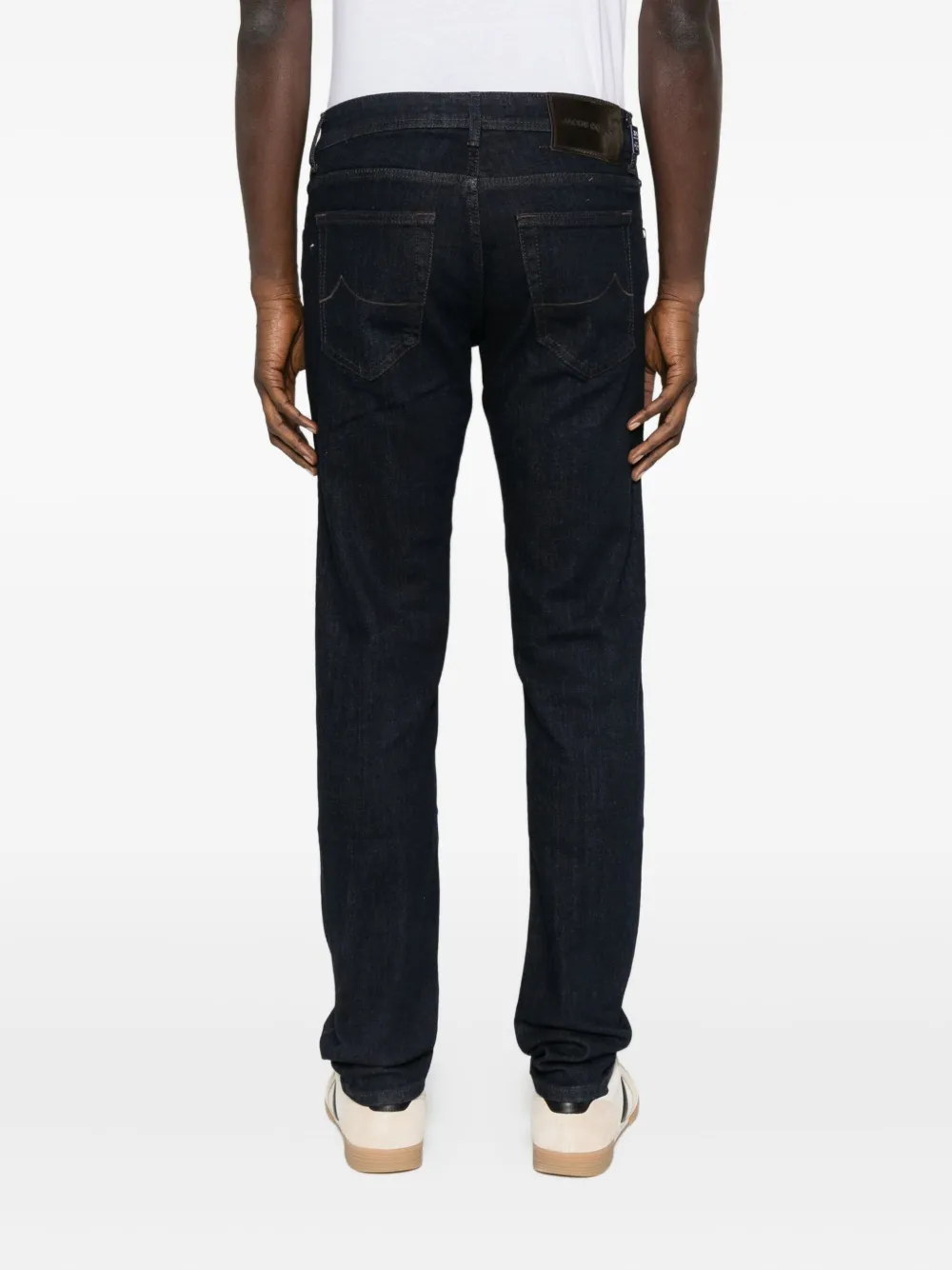 Jacob Cohen Embellished-detail Jeans In Black