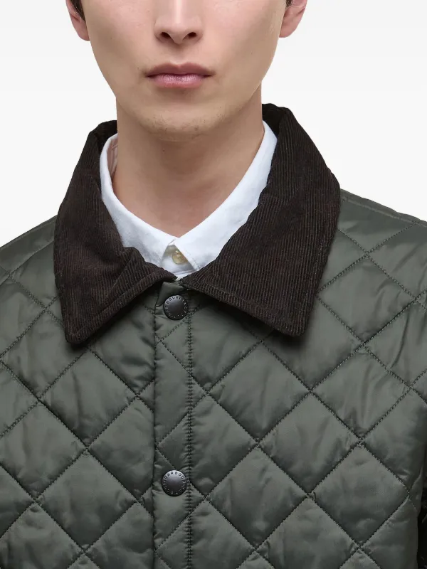 Barbour コーデュロイカラー キルティングジャケット | グリーン