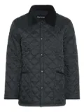 Barbour diamond-quilted corduroy-collar jacket - Black