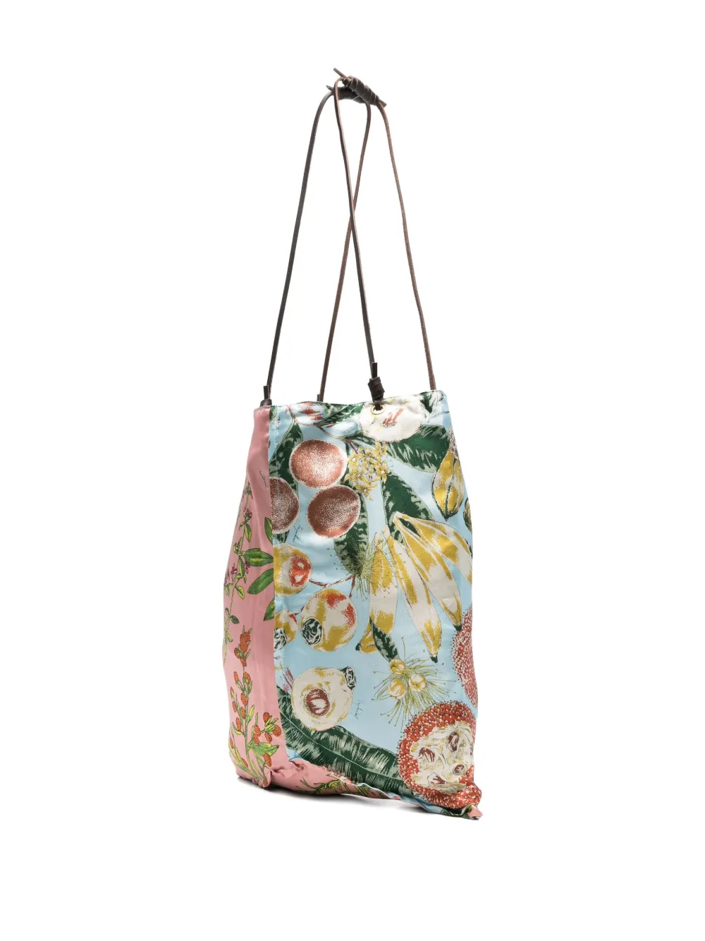 Manipuri Floral-motif Tote Bag In Blue