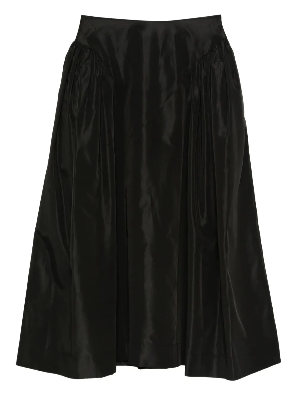 Simone Rocha pleated-detail midi skirt | Black | Image 1