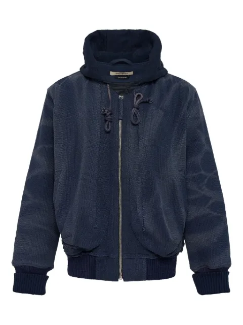 JiyongKim chaqueta con efecto descolorido