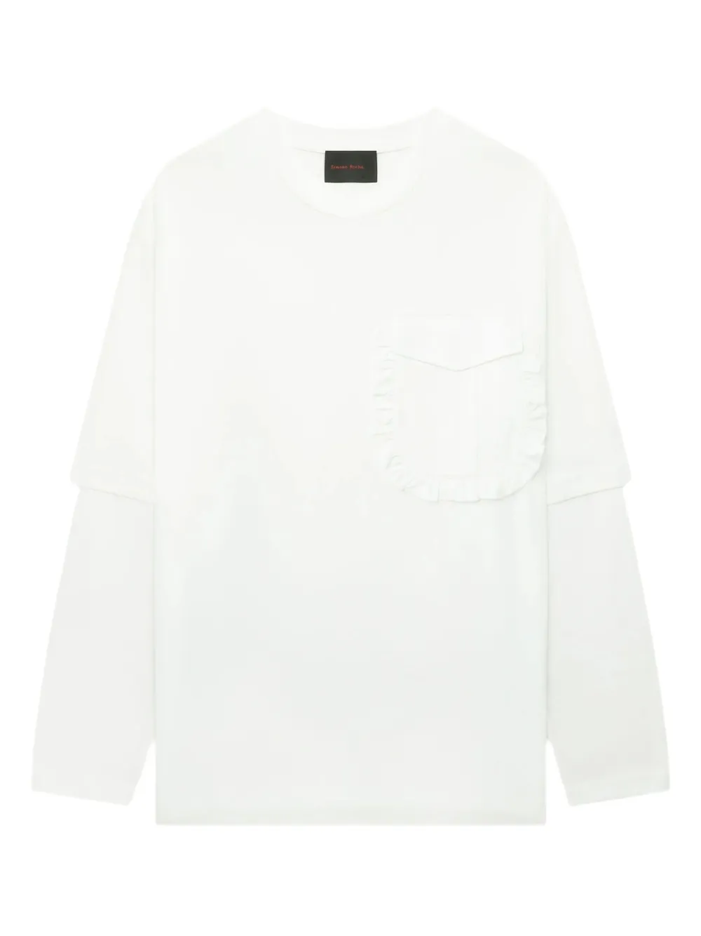 Simone Rocha layered ruffle-detail T-shirt | White | Image 1