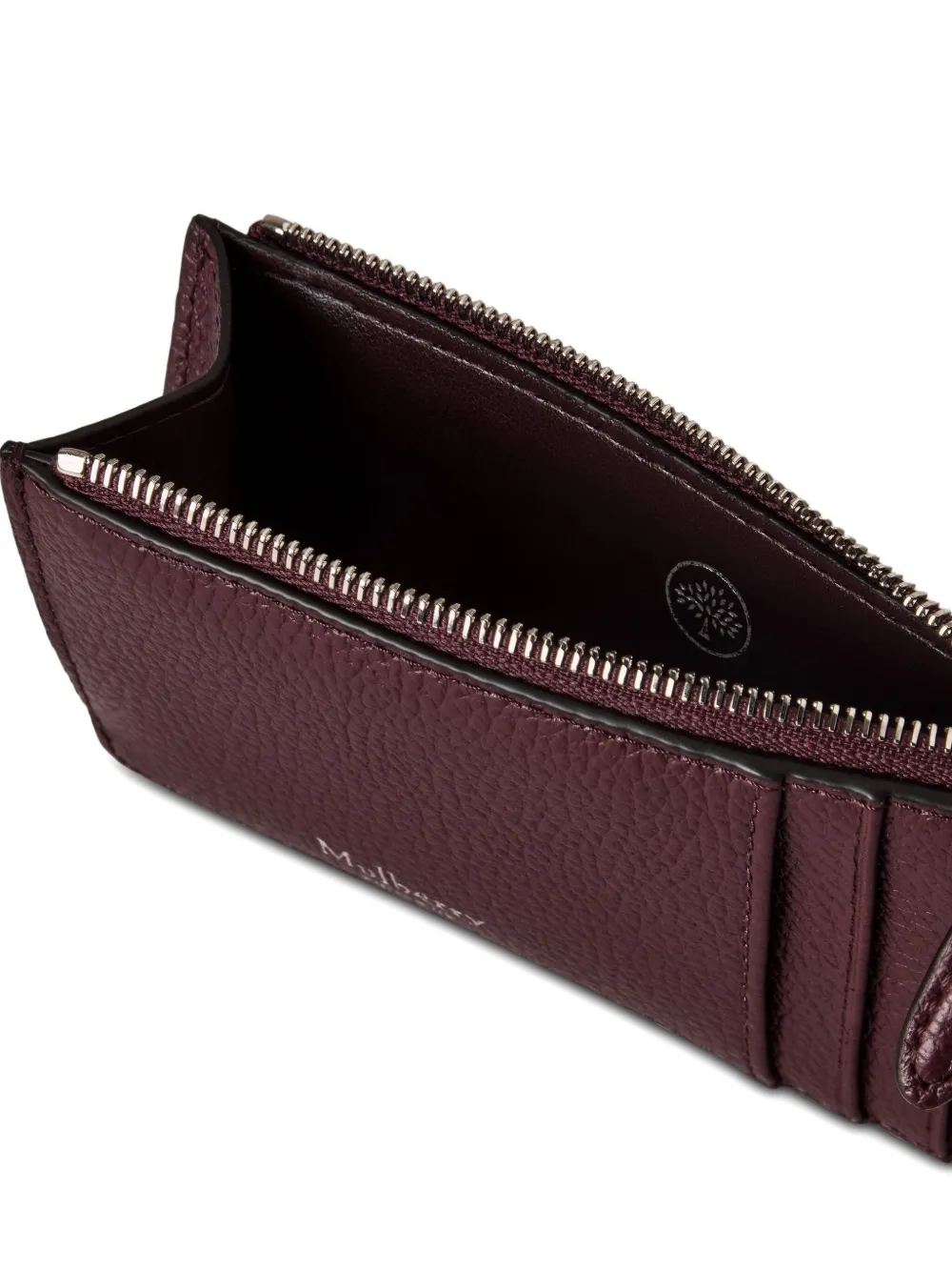Mulberry Continental Zipped Long Card Holder In Burgundy
