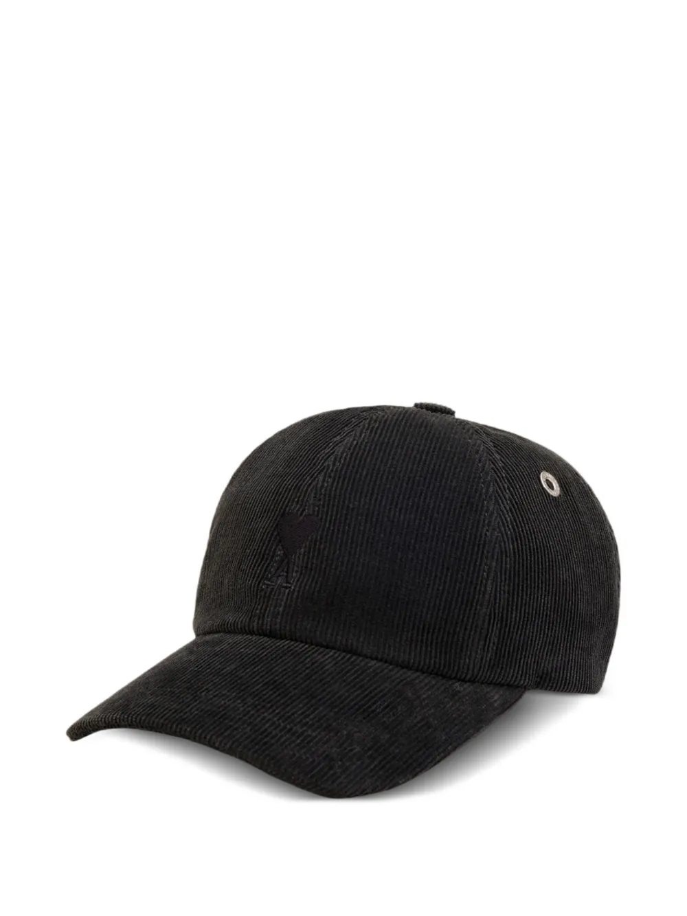 AMI Paris gorra de pana bordada | negro | Image 1