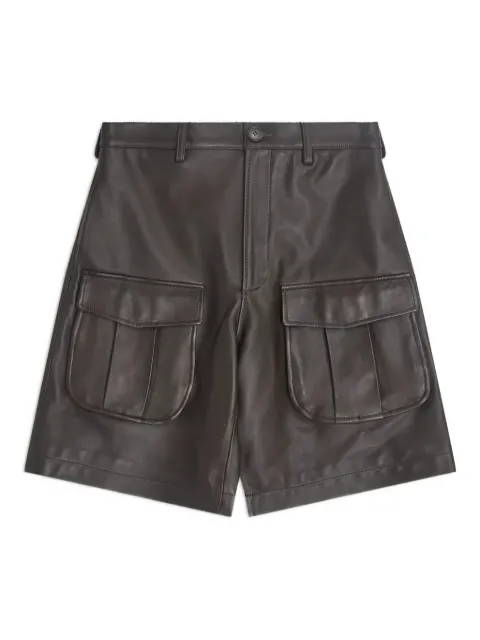 Simone Rocha multi-pocket leather shorts