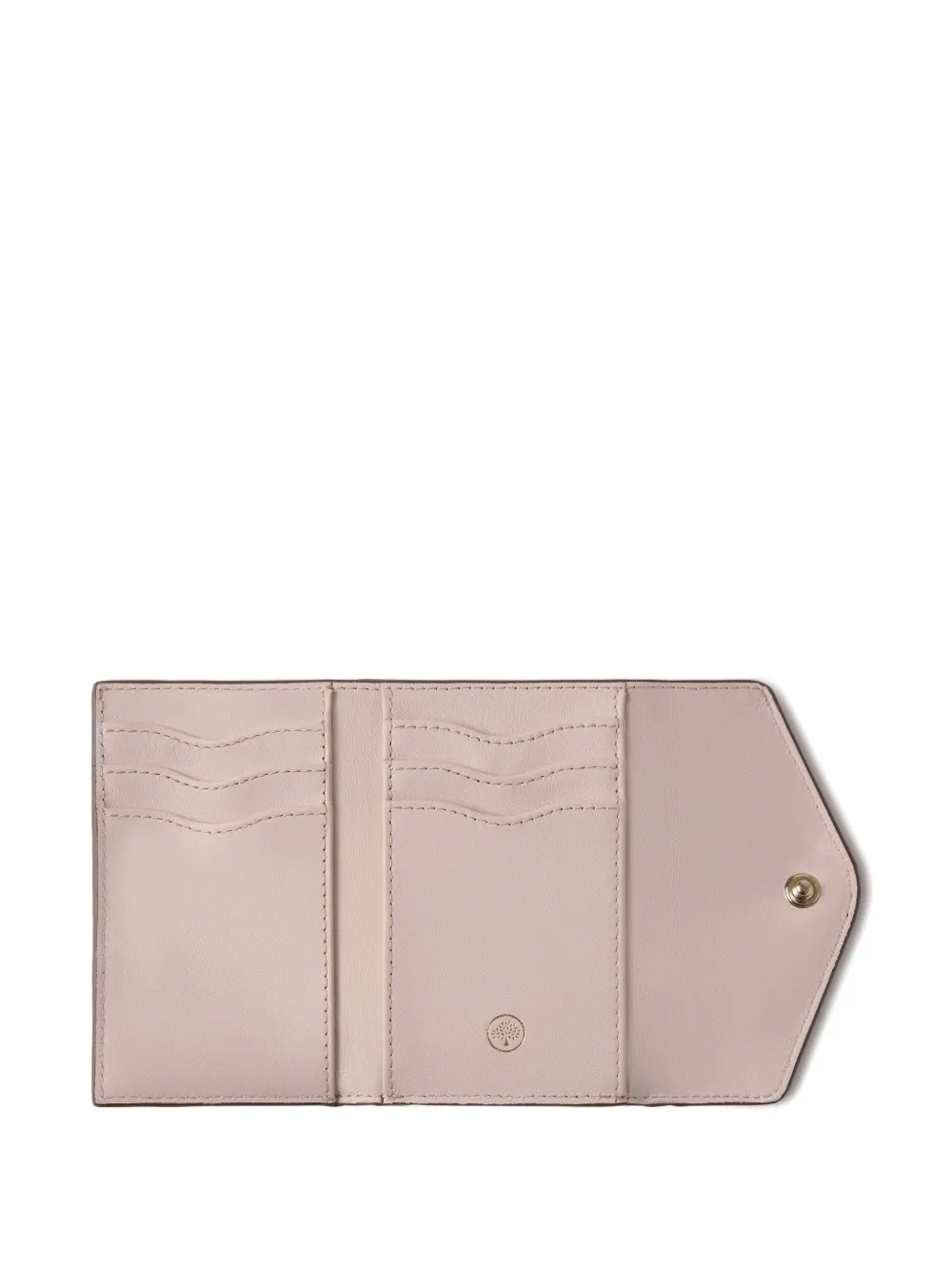 Mulberry folded grained-leather wallet - Roze
