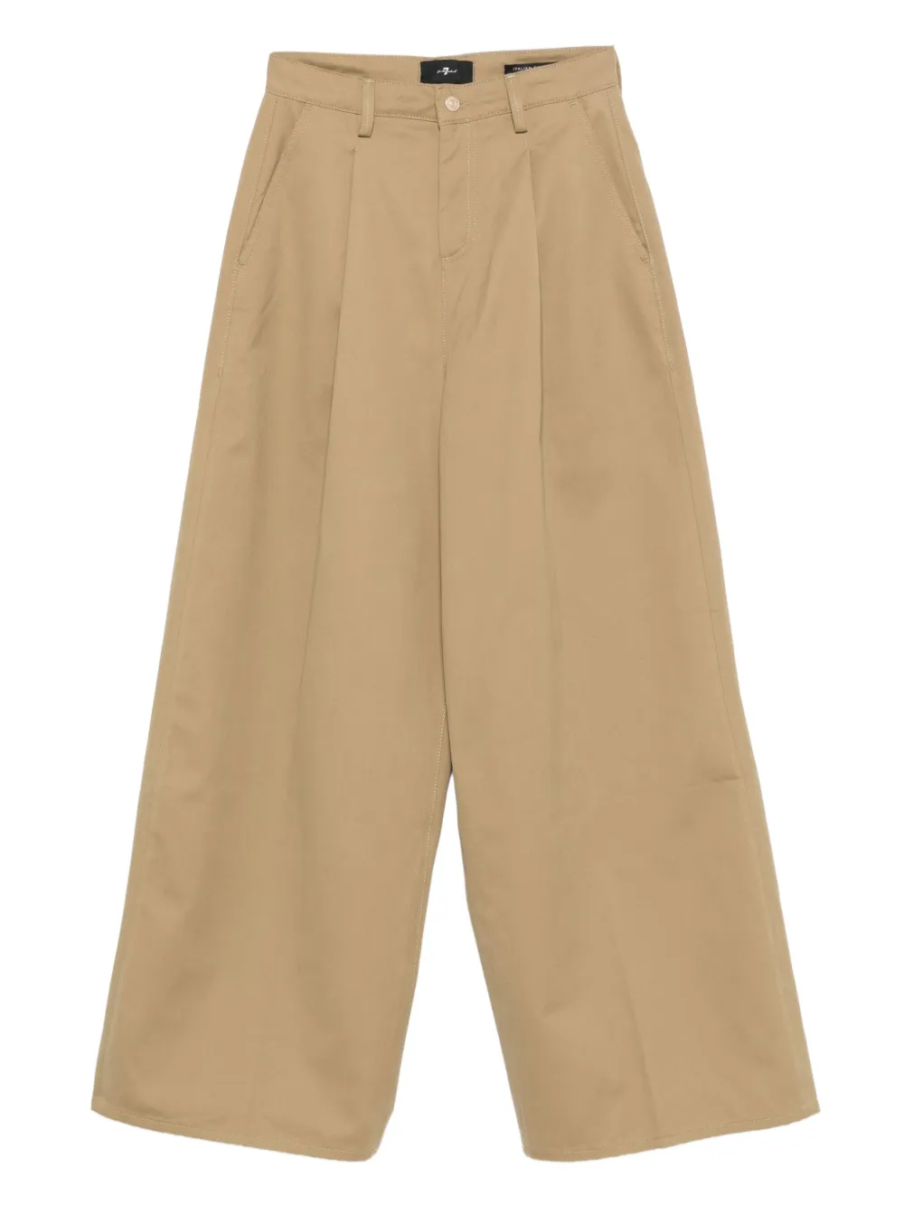 7 For All Mankind pleated trousers | Neutrals | Image 1