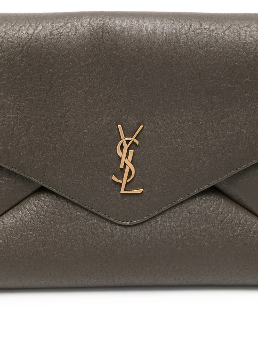 Saint Laurent Schultertasche In Kuvert-form In Gray