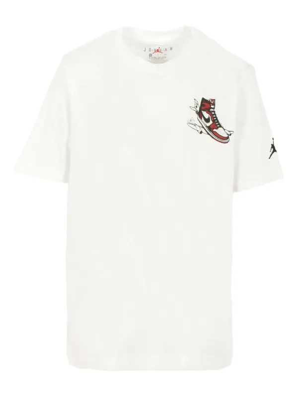 Jordan Kids Air Jordan-print T-shirt White FARFETCH SK