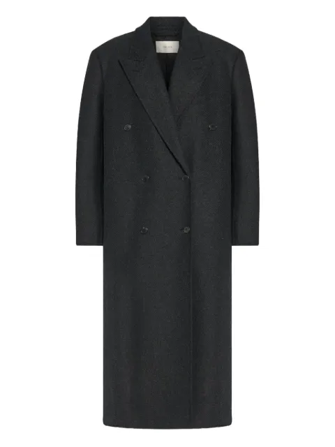 The Row double-breasted felted coat