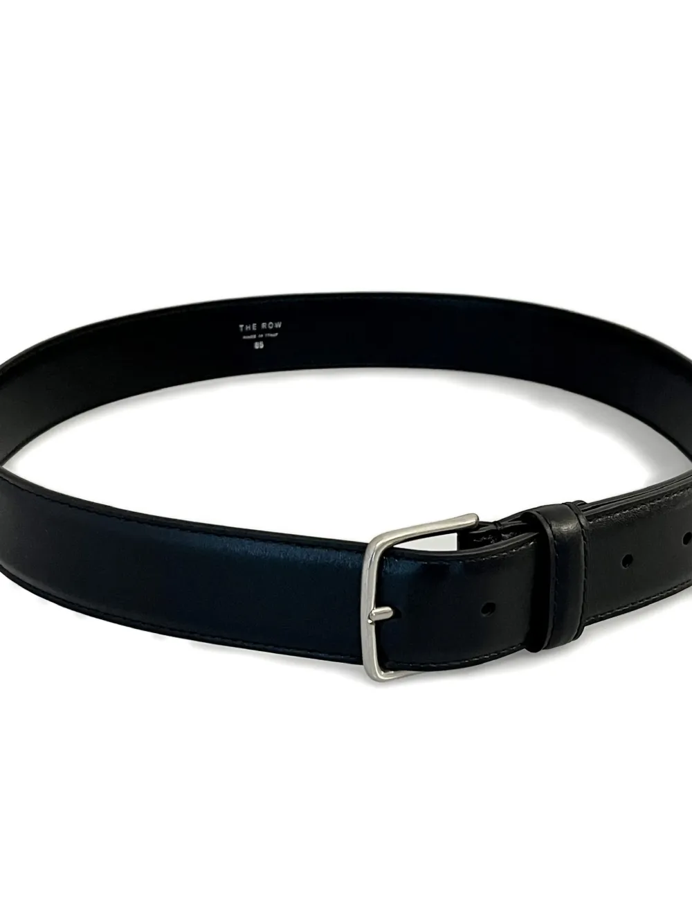  The Row Classic Leather Belt - Black 