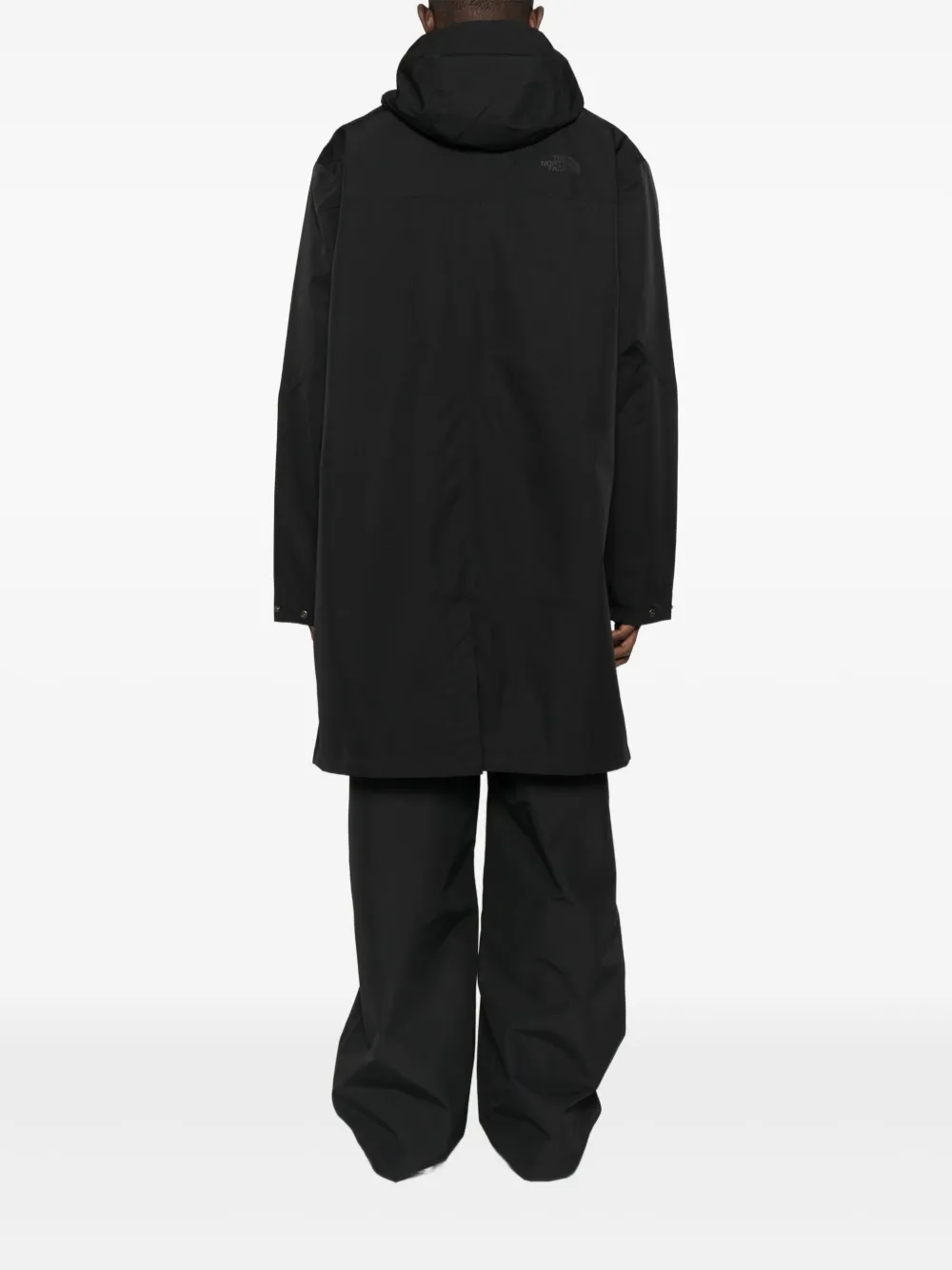 The North Face Hooded Coat In Black