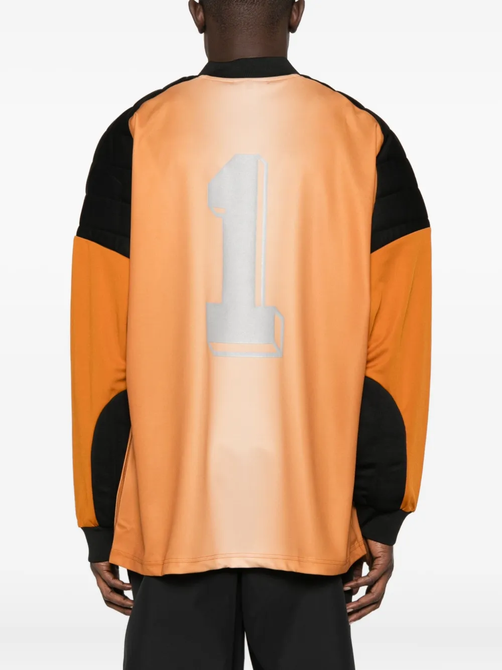 adidas Sweater met vlakken en V-hals Oranje